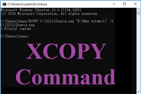 xcopy command to copy files, Xcopy command (examples, options, switches, and more). Command xcopy cmd copy windows file directory another bat using create examples switches keys make easily