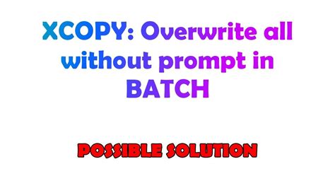 xcopy directory without prompt, Como usar o comando xcopy para copiar arquivos e pastas?