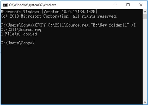 xcopy files and folders, Copy files and folders in windows cmd with copy and xcopy