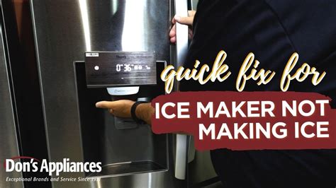 xo ice maker not making ice