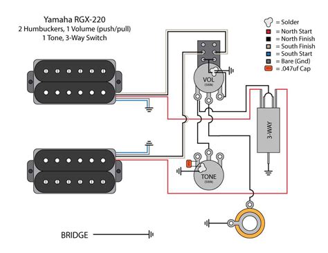 yamaha guitar wiring schematic 