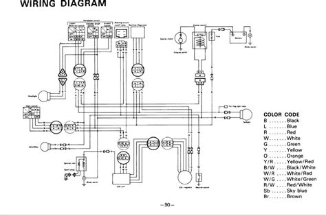 yamaha moto 4 wire diagram color code 