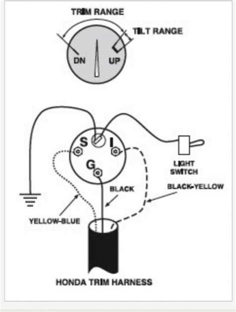 yamaha tilt trim gauge wiring 