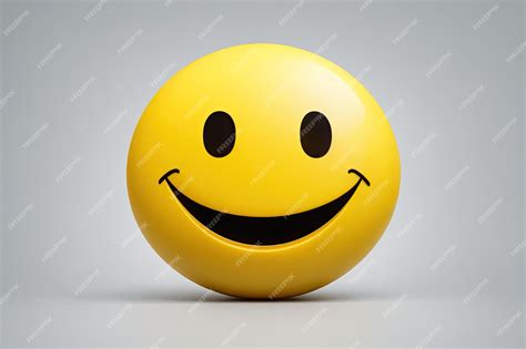 yellow 3d smiley-face, Smiley face 3d png