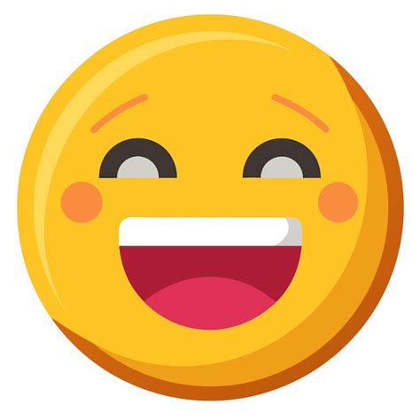 yellow smiley face open mouth, Premium photo