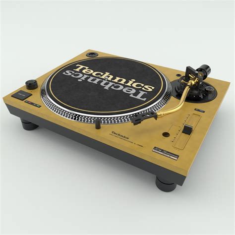 yellow technics turntable, Technics turntable