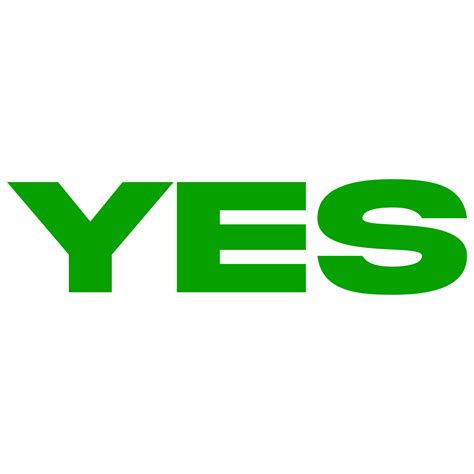 yes sign transparent background, Yes sign isolated on a transparent background 27392151 png