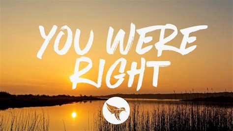 you were right lyrics, Jacob lee