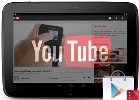 youtube app for android tablet, Android tablet youtube app desktop view