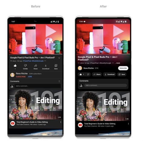 youtube design phone, Design for mobile