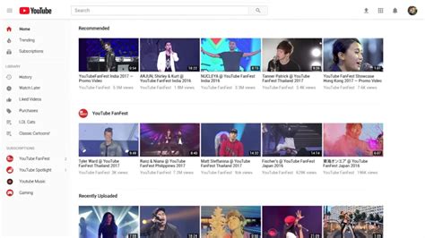 youtube desktop interface, Ui desktop. Youtube new logo and new desktop ui