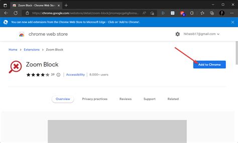 zoom edge extension for brave, Zoom edge extension for gov